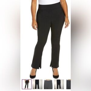 Good American The Exec Pants Womens Size 3 L Black  Ankle-Zip Stretch High Rise